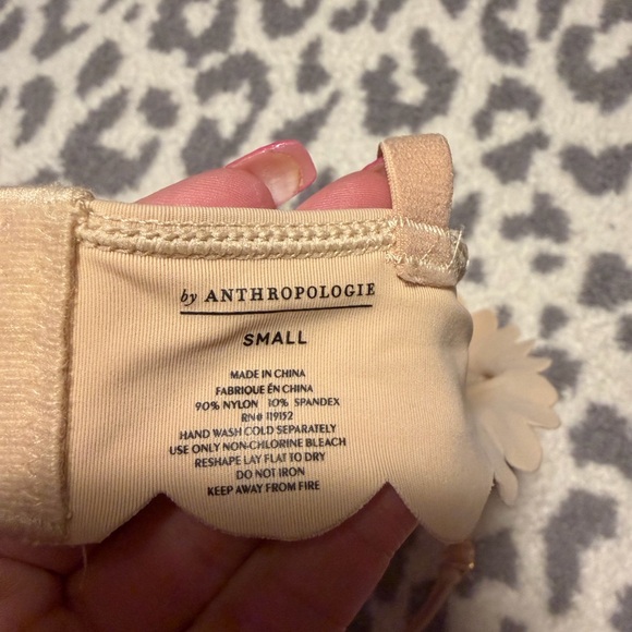 Anthropologie Beige Scalloped Bralette - Picture 3 of 3